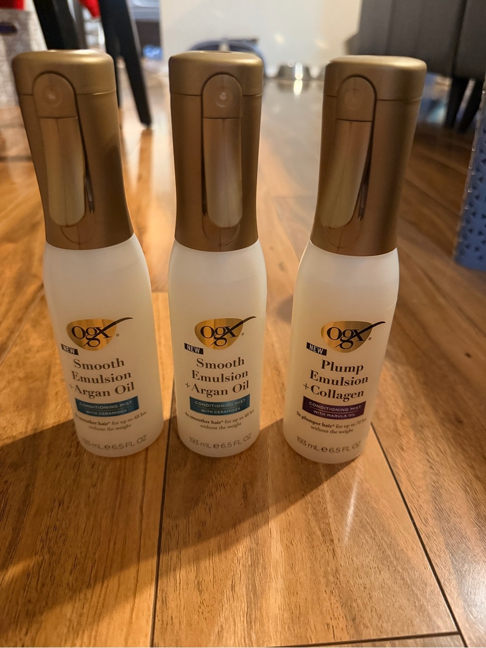 3 x OGX Emulsion Hair Conditioning Mists, 6.5 oz each